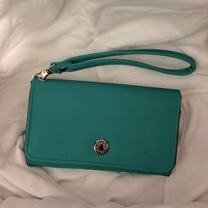 Color & Color Blue Wallet with Phone Pouch